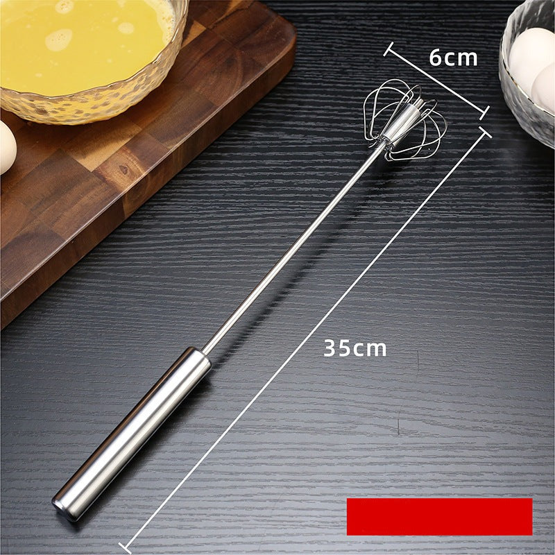Stainless Steel Semi-automatic Egg Beater